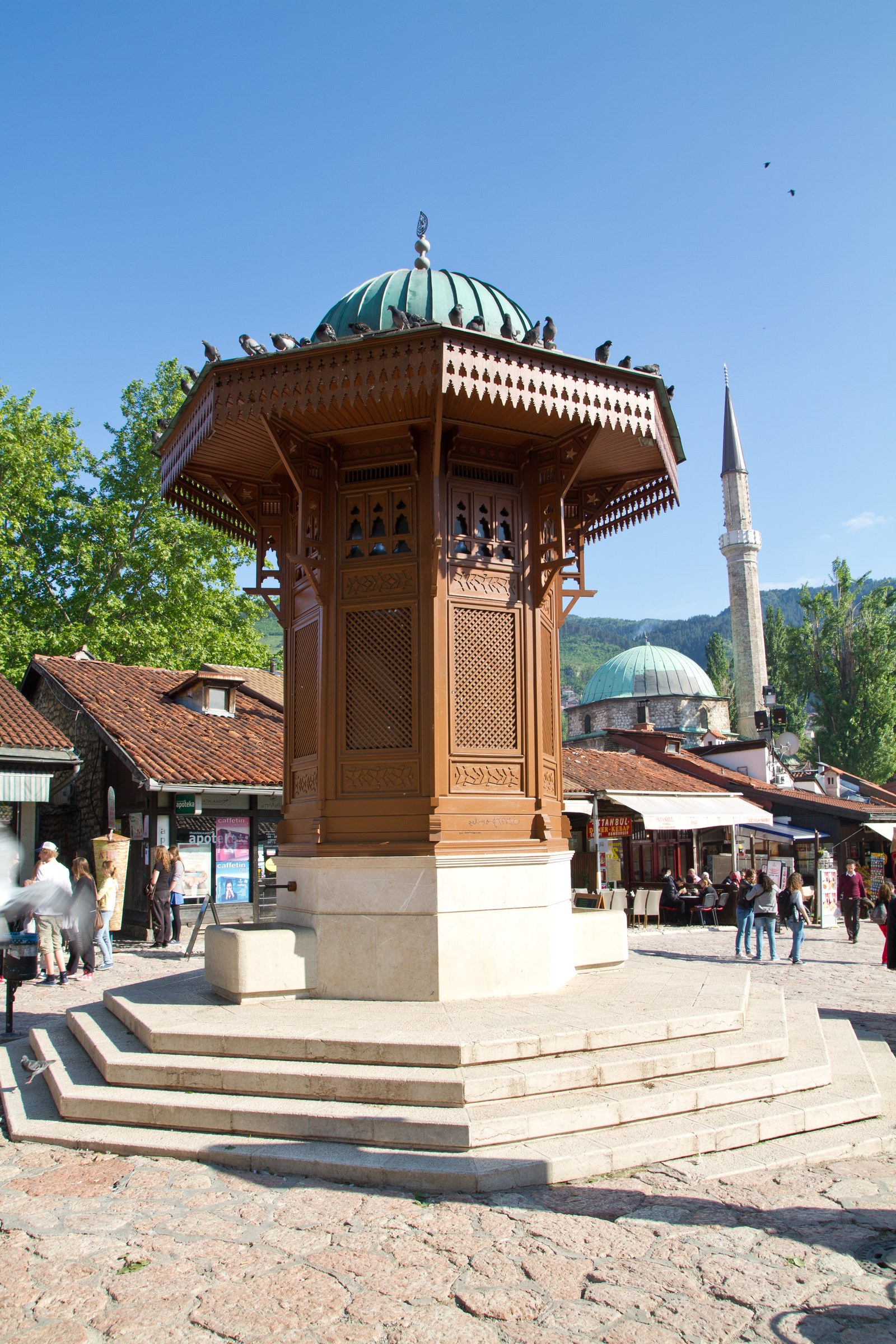 Sebilj fountain in Baščaršija, Sarajevo